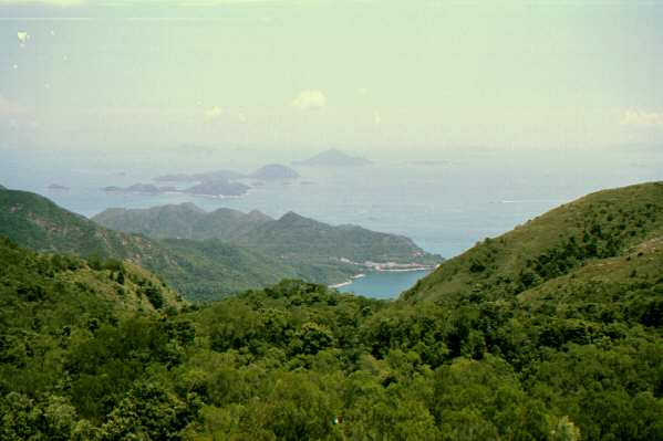 View of the Soko Islands south of Lantau Island